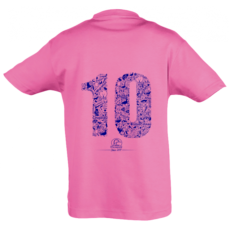 T-shirt 10 ans gabion unlimited rose enfant